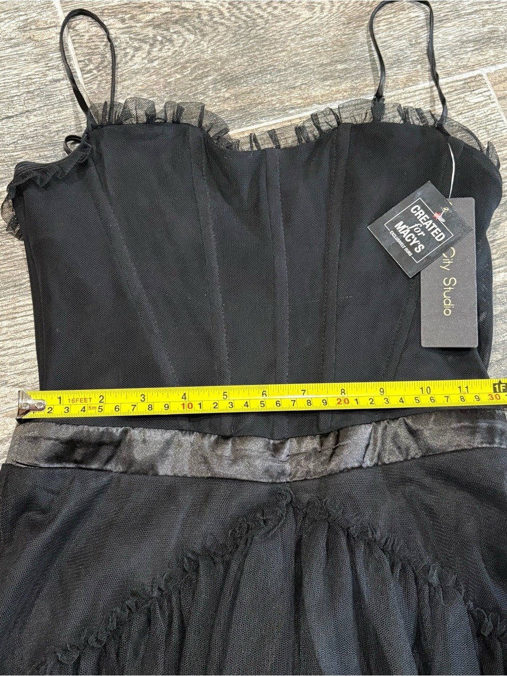 City Studio Black Juniors' Tiered Tulle Asymmetrical Party Dress Sz 3 Whimsigoth - Picture 12 of 15